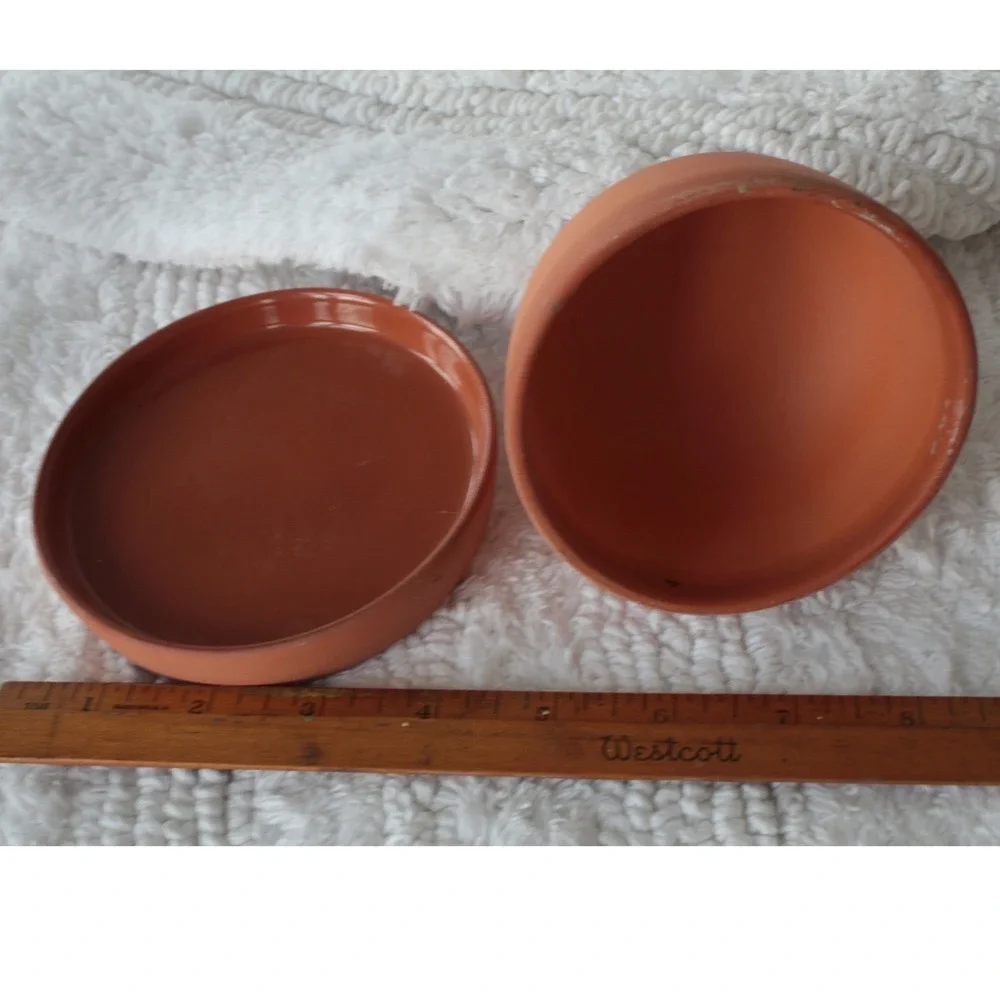 Garlic Cooker Boston Warehouse 1993 Terracotta Lid Cover Made‎ in China